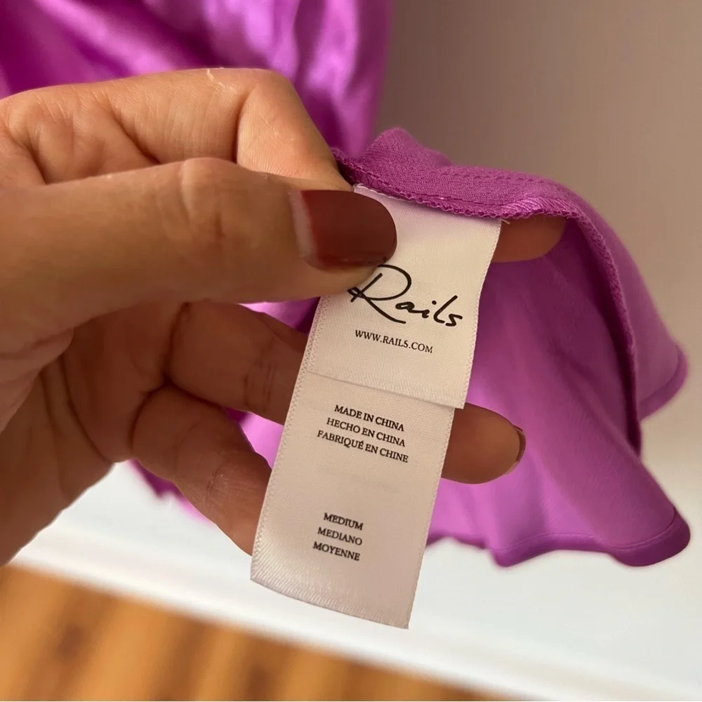 New Rails Jacinda Slip Dress in Violet Size Medium​​​​ - Picture 10 of 12